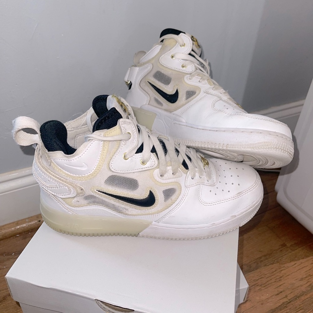 Air Force 1 Mid React '40th Anniversary - White & Black'